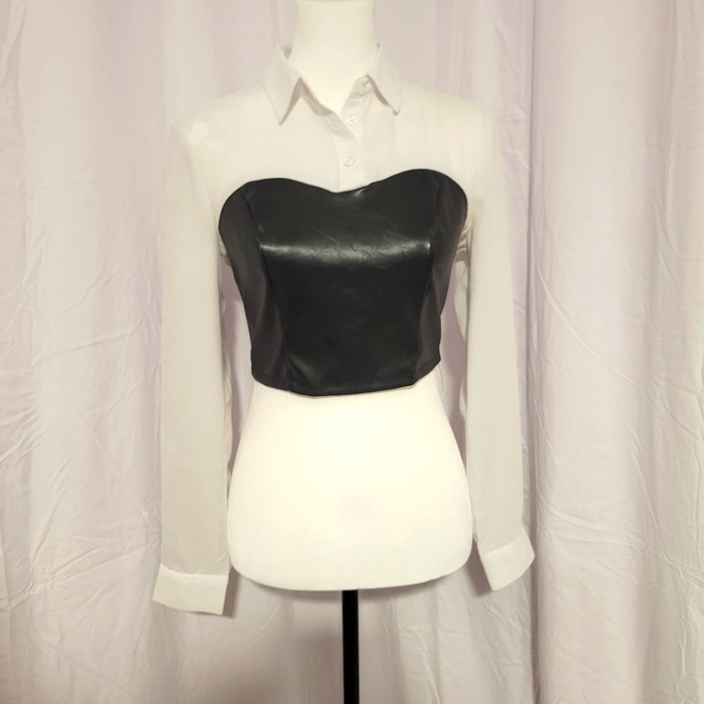 Trende S cropped blouse